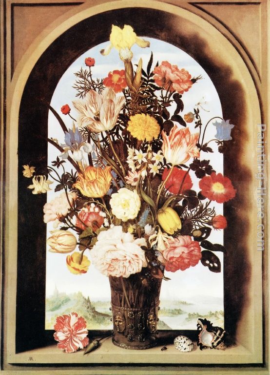 Ambrosius Bosschaert the Elder Vase of Flowers